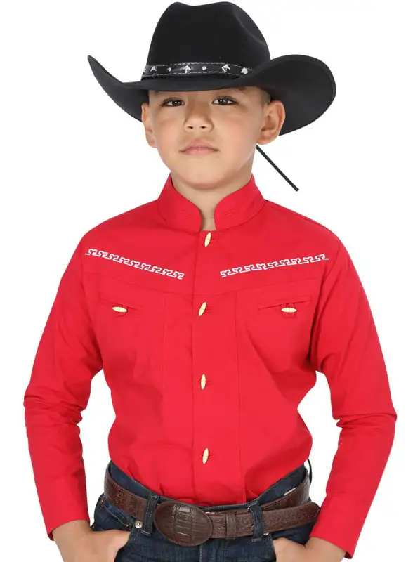Camisa Charra Roja Para Niño El General 40358