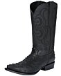Botas Vaqueras Imitación Avestruz 40848 Color Negro