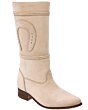 Botas Escaramuza Charra Color Tortola Piel Nubuck WD 11-464