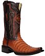 El General 45080 Cognac Caiman Belly Boots, Versace Toe, Premium Exotic Leather