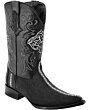 Men's Rowstone Stingray Leather Black Western Boots WD 11-065