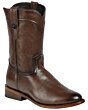 Botas Montero RP-FL-3 para hombre en piel café con punta ovalada y suela de cuero, hechas en México