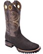 Botas Rodeo Piel Cuello De Toro Color Café WD 11-283