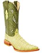 Botas Vaqueras 3X Grabado Cocodrilo Color Verde Pistache WD 11-130