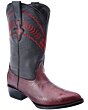 Botas Vaqueras Armadillo Horma 900 Color Vino WD 11-176