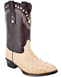 Botas Vaqueras Piel De Avestruz 900 Color Orix WD 11-180