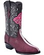 Botas Vaqueras Mantarraya Color Vino Perla Rayada WD 11-193