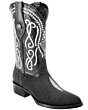 Botas Vaqueras Negras Mantarraya Perla Sencilla WD 11-194