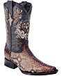 Men's Python Western Boots Brown WD 11-078