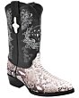 Botas Vaqueras Python 900 Color Natural Tubo Negro WD 11-209