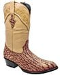 Botas Vaqueras Semi Oval Cuello De Toro Color Arena WD 11-219