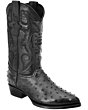 Botas Vaqueras Avestruz Imitación Color Negro WD 11-231