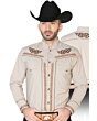 CAMISA KHAKI CHARRA EL SEÑOR DE LOS CIELOS CHC060