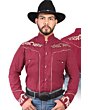 Camisa Charra Burgundy El Señor De Los Cielos 42880