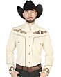 Camisa Charra Beige El Señor De Los Cielos 42882
