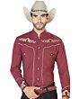 Camisa Charra Burgundy El Señor De Los Cielos 42880