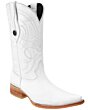 Botas Vaqueras Imitación Venado Color Blanco 3X WD 11-133