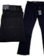 Montero 4627 Black Modern Boot Cut Jeans with Simple Back Pocket Design