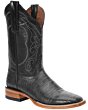 Botas Rodeo Grabado Lizard Color Negro WD 11-294
