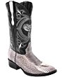 Botas Vaqueras Víbora Con Cabeza Color Natural WD 11-208