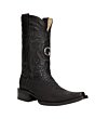 El General 45087 Python Black Boots with Versace Toe