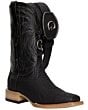 El General 45089 Python Black Boots – Rodeo Toe with Optional Belt