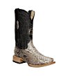 El General 45090 Python Natural Boots – Rodeo Toe with Exotic Leather
