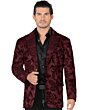 Saco Fino Brilloso Color Vino Lamasini 35205