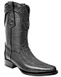 Botas Vaqueras Tiburón Original Horma Texana Color Negro WD 11-156