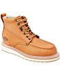 Botines De Trabajo WD 11-437 Color Café Claro Tipo Mocasín