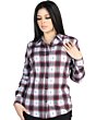 Women's Black and Red Plaid Long Sleeve Western Shirt – El General 44718