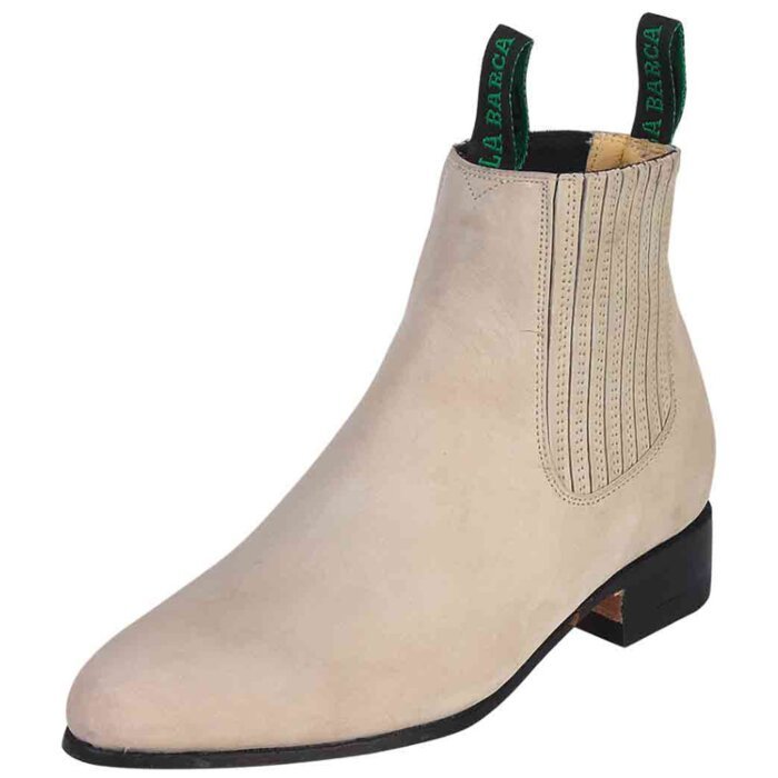 Botines Charros Color Perla La Barca 217 Nobuck