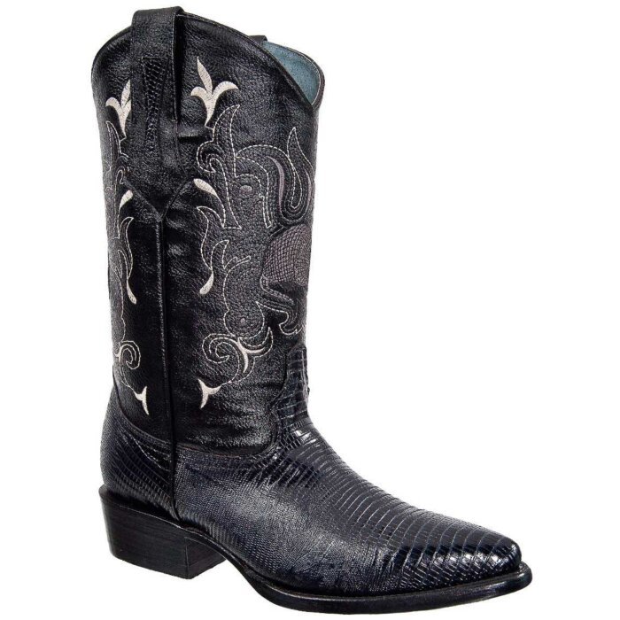 Bota Vaquera Imitación Armadillo JB 913 Negro