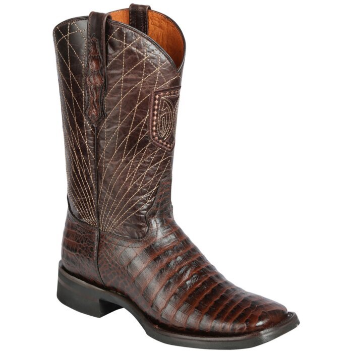 Botas Rodeo Grabado Caimán Belly Color Café El General 44672
