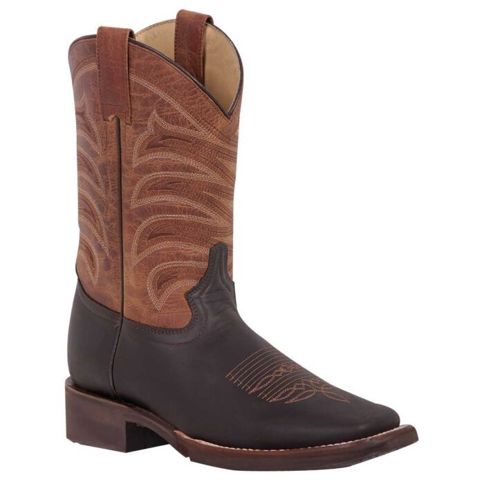 BOTAS RODEO EL GENERAL POLY-TX-38 PIEL BOVINO CRAZY COLOR CHOCOLATE