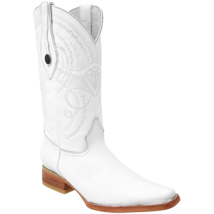 Botas Vaqueras Imitación Venado Blancas Horma 400 WD 11-170