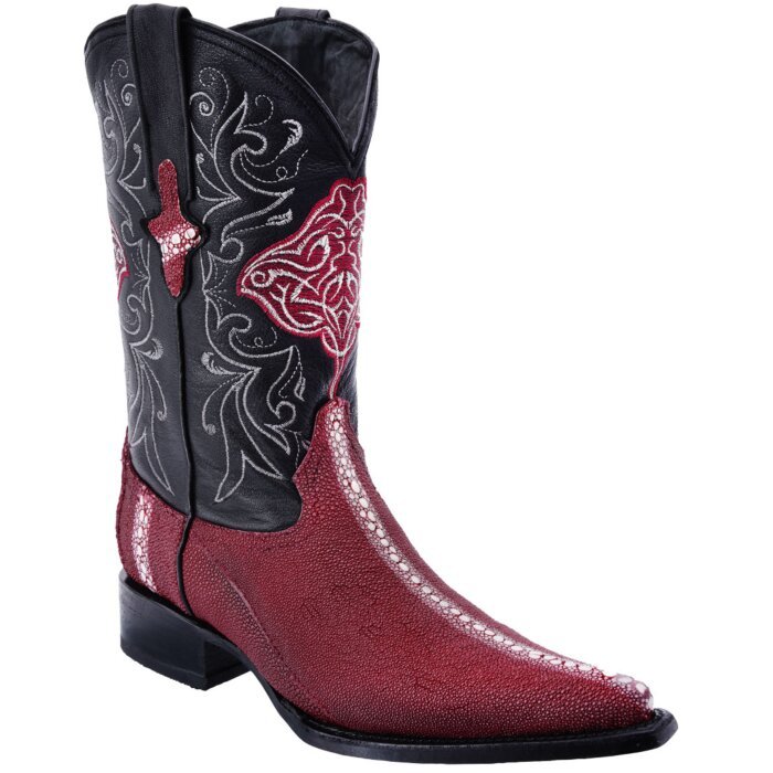 Botas Vaqueras Mantarraya Hembra PC WD 11-067 Color Vino