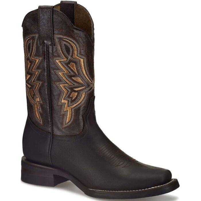 Botas Vaqueras Café Oscuro Para Hombre 324-6542