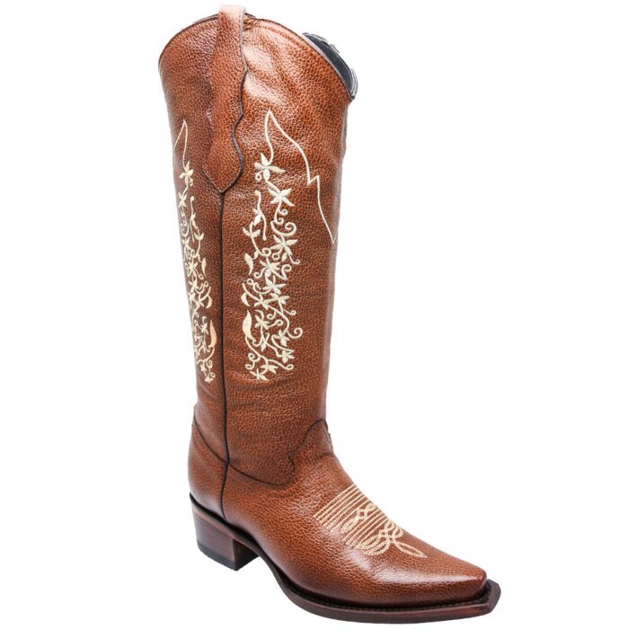 Botas Altas Para Mujer De Moda Color Shedrón WD 11-523