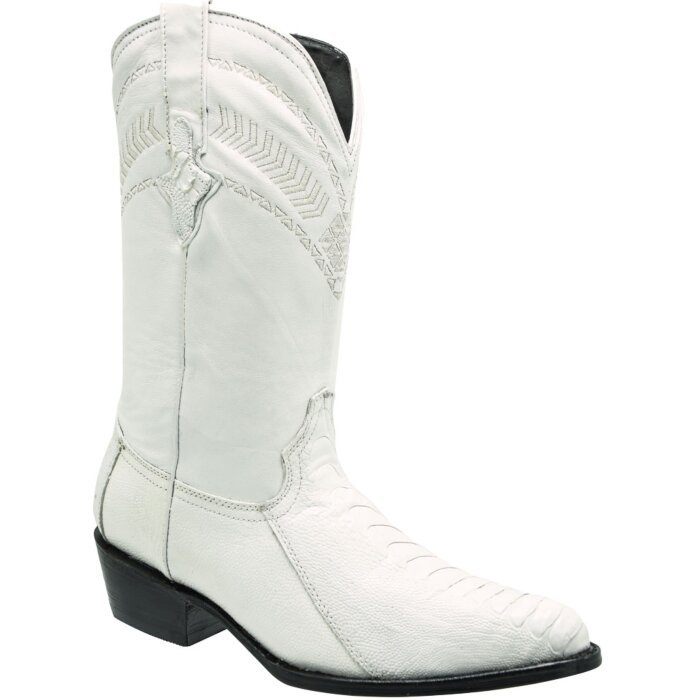 Botas Vaqueras Blancas Pata De Avestruz WD 11-213