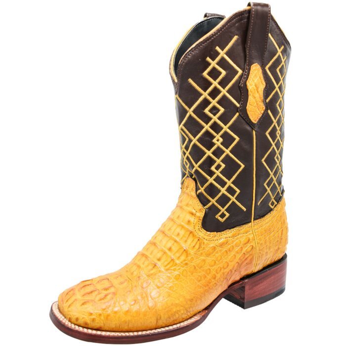 Botas De Cocodrilo Rodeo Americana Mantequilla WD 11-262