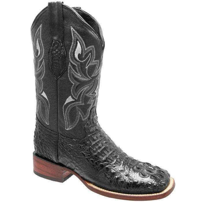 Botas De Cocodrilo Rodeo Americana Negro WD 11-260