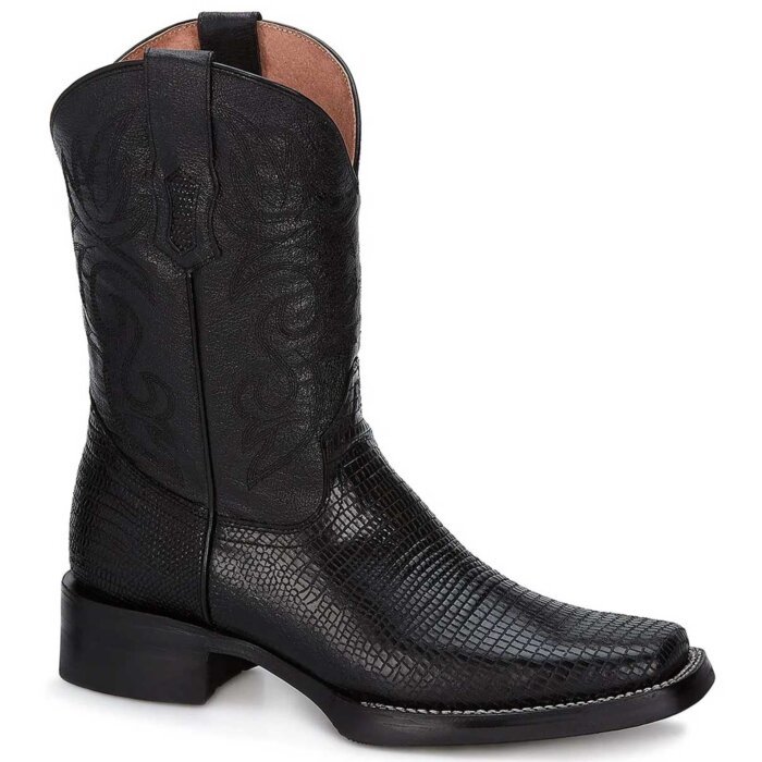 Botas Vaqueras Negras Grabado Lizard Forastero 267-9761