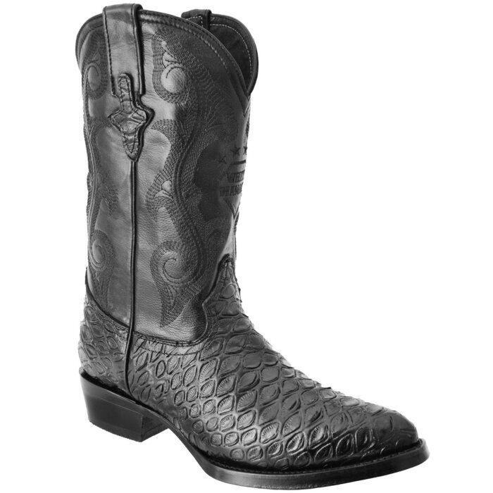 Botas Vaqueras Grabado Oso Hormiguero Negras WD 11-244