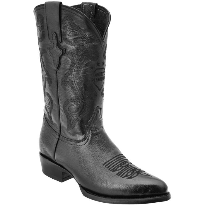 Botas Vaqueras Imitación Venado Negras WD 11-242