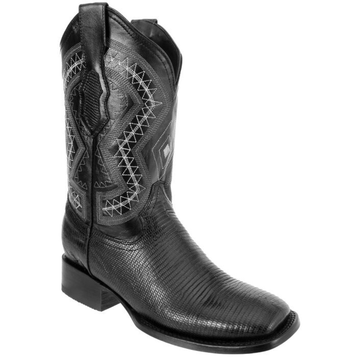 Botas De Lizard Negras Horma Rodeo WD 11-247