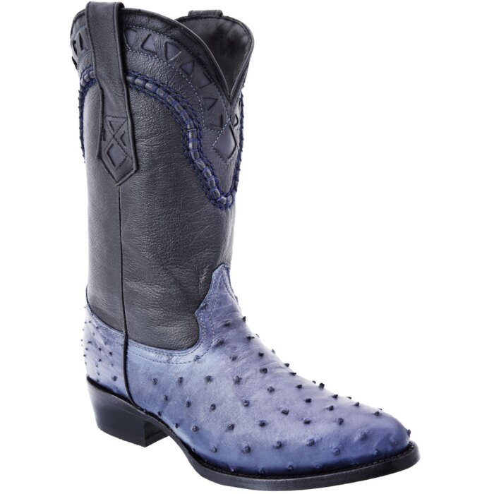 Botas Vaqueras Avestruz Color Blue Jeans WD 11-187