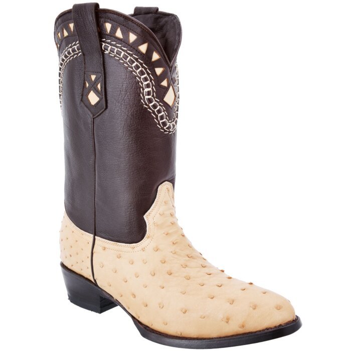 Botas Vaqueras Piel De Avestruz 900 Color Orix WD 11-180