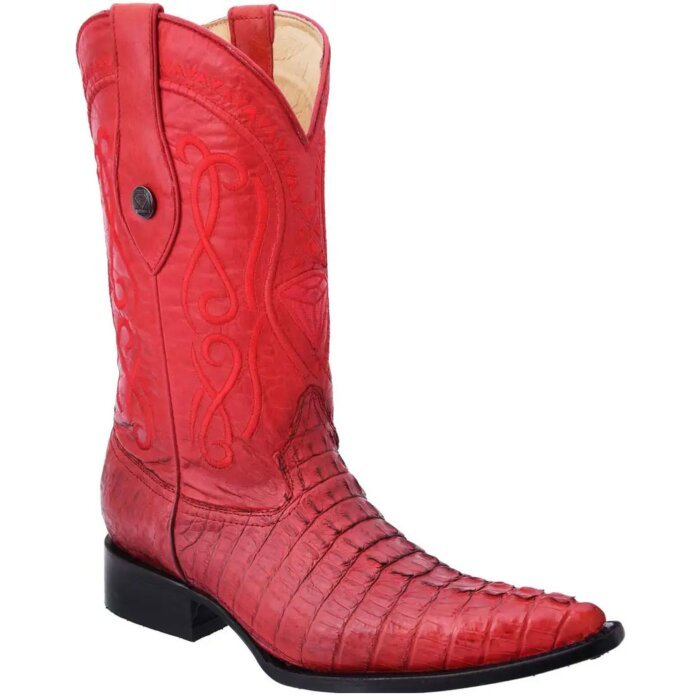 Men's Exotic Crocodile WD Boots 04510-056 Red