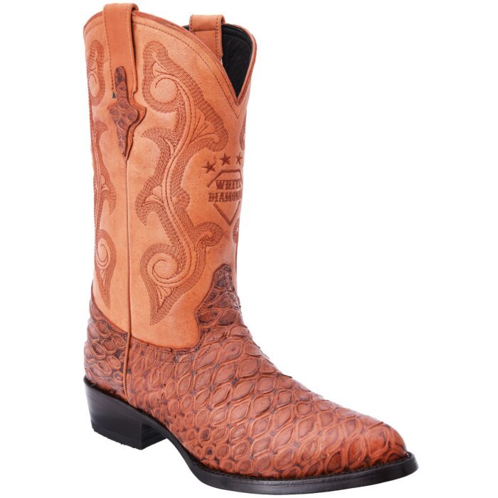 Botas Vaqueras Grabado Oso Hormiguero Color Cognac WD 11-245